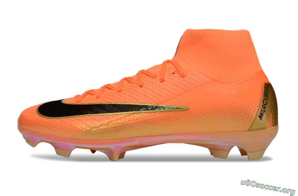 Nike Air Zoom Mercurial Superfly 10 Elite FG Football Boots - Red/Black/Gold 3