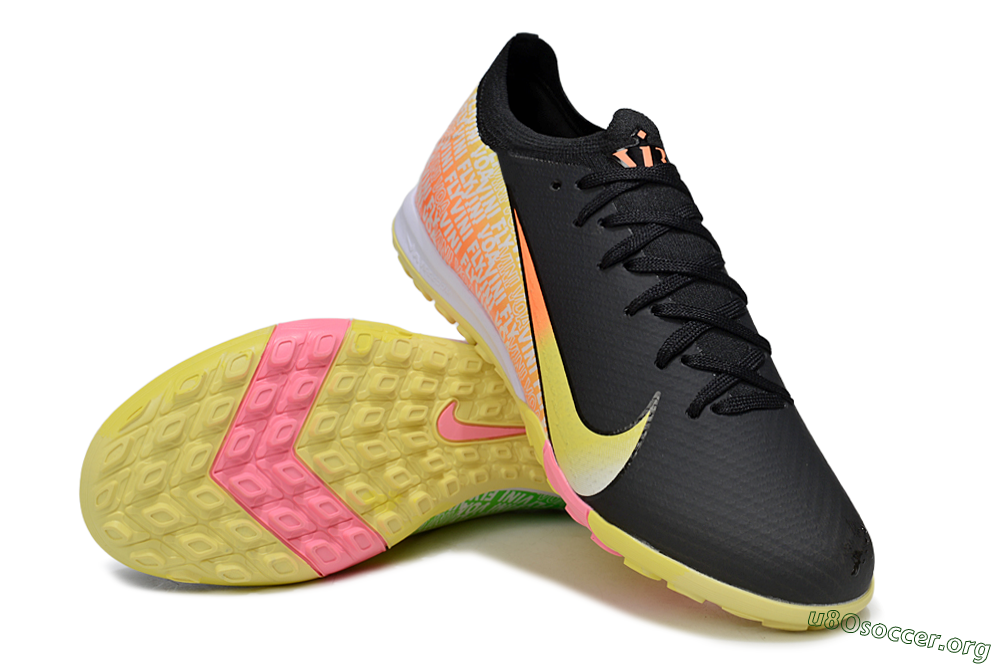 Nike Air Zoom Mercurial Vapor 16 Elite TF Football Shoes - Black/Yellow/White 0