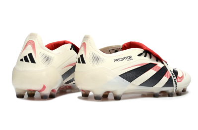 Adidas Predator 25 Elite Foldover Tongue AG Football Boots - White/Black/Red