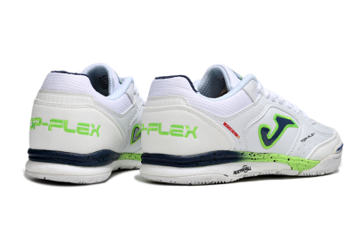 Joma Top Flex IC Football Shoes - White/Blue/Yellow