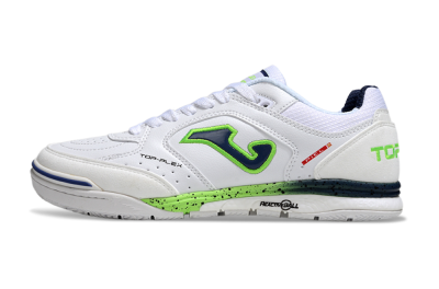 Joma Top Flex IC Football Shoes - White/Blue/Yellow