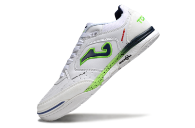 Joma Top Flex IC Football Shoes - White/Blue/Yellow