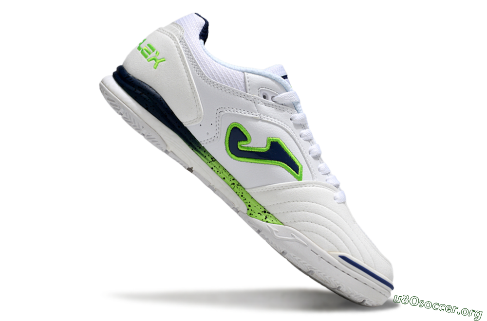 Joma Top Flex IC Football Shoes - White/Blue/Yellow 4