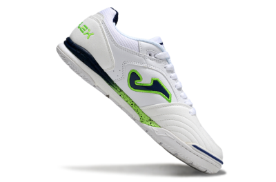 Joma Top Flex IC Football Shoes - White/Blue/Yellow