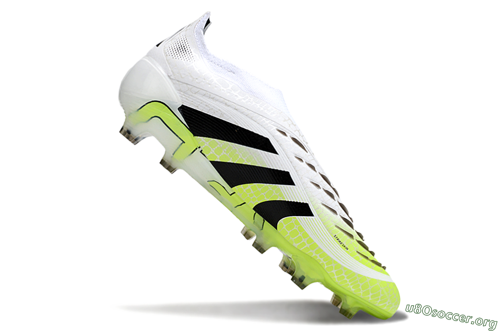 Adidas Predator 25 Elite Laceless FG Football Boots - White/Black/Yellow 4