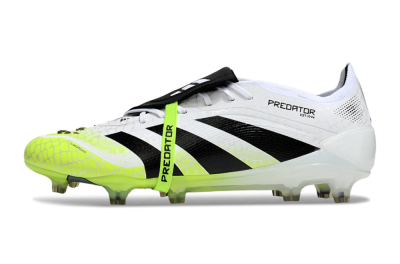 Adidas Predator 25 Elite Foldover Tongue FG Football Boots - White/Black/Yellow