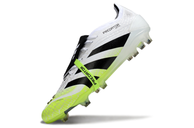 Adidas Predator 25 Elite Foldover Tongue FG Football Boots - White/Black/Yellow