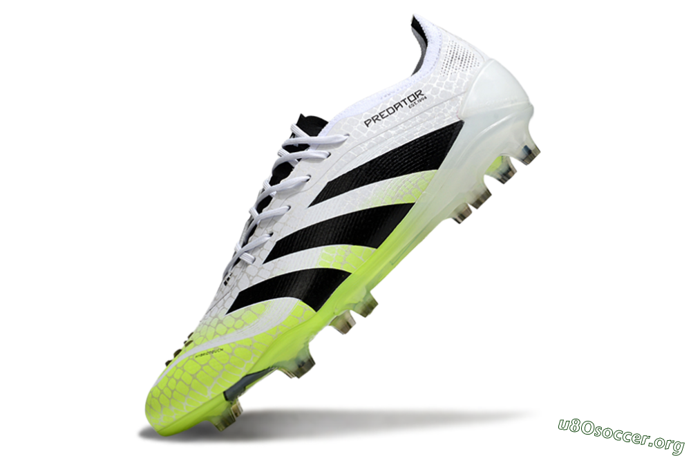 Adidas Predator 25 Elite FG Football Boots - White/Black/Yellow 5