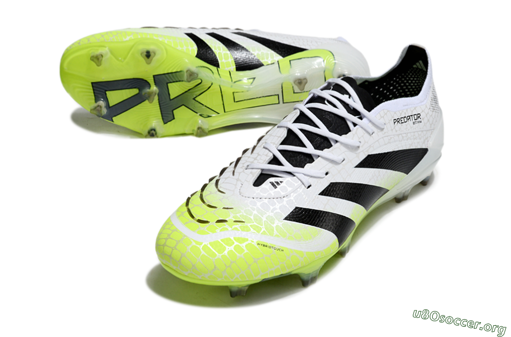 Adidas Predator 25 Elite FG Football Boots - White/Black/Yellow 0