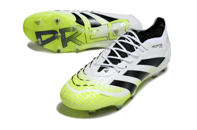 Adidas Predator 25 Elite FG Football Boots - White/Black/Yellow