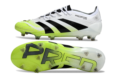 Adidas Predator 25 Elite FG Football Boots - White/Black/Yellow