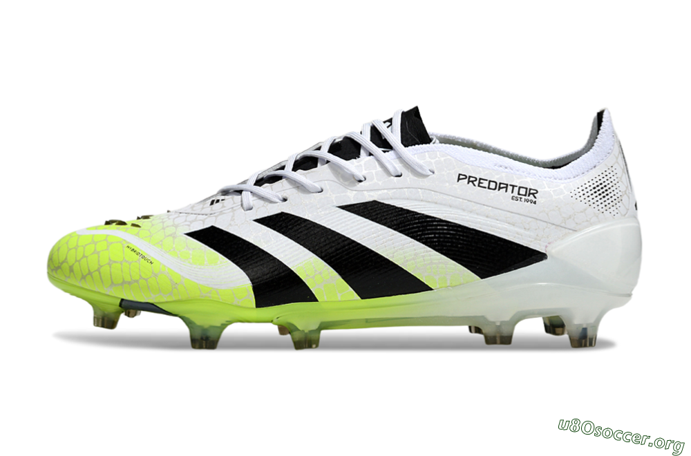 Adidas Predator 25 Elite FG Football Boots - White/Black/Yellow 3
