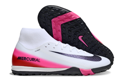 Nike Air Zoom Mercurial Superfly 10 Academy TF Football Shoes - White/Black/Pink