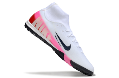 Nike Air Zoom Mercurial Superfly 10 Academy TF Football Shoes - White/Black/Pink