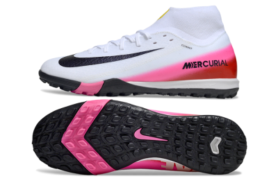 Nike Air Zoom Mercurial Superfly 10 Academy TF Football Shoes - White/Black/Pink