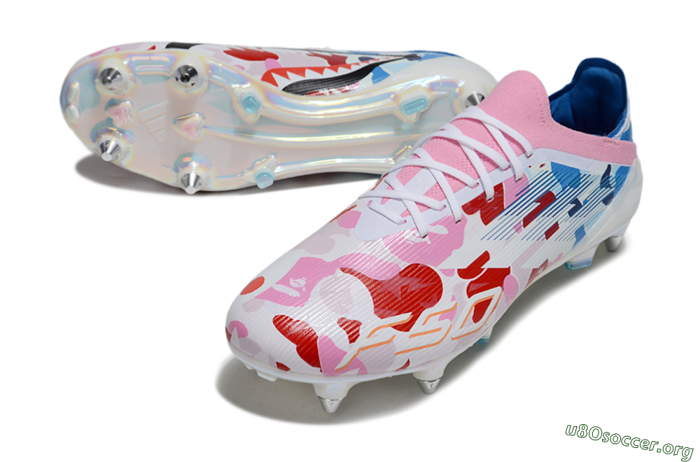 Adidas F50 Elite SG Football Boots - Pink/Whtie/Blue/Red 0