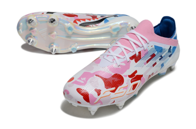 Adidas F50 Elite SG Football Boots - Pink/Whtie/Blue/Red