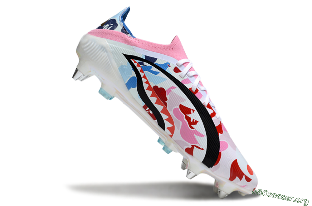 Adidas F50 Elite SG Football Boots - Pink/Whtie/Blue/Red 4