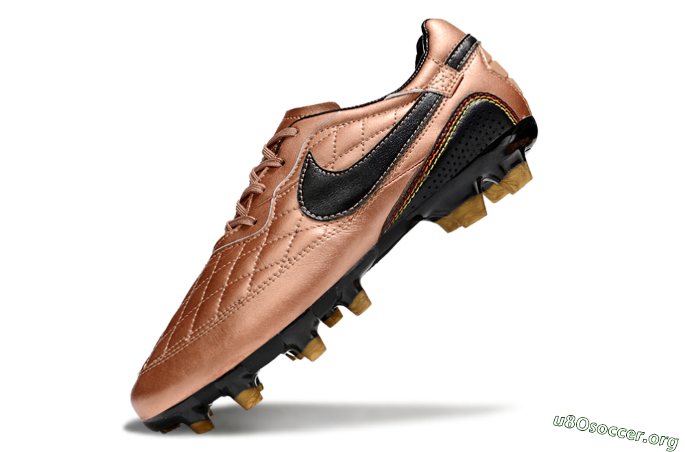 Nike Tiempo Legend R10 Elite FG Football Boots - Gold/Black/Red 5
