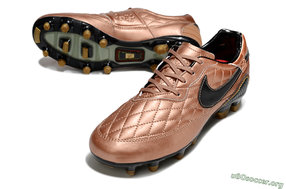 Nike Tiempo Legend R10 Elite FG Football Boots - Gold/Black/Red 0