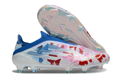 Adidas F50 Elite Laceless FG Football Boots - Pink/Whtie/Blue/Red