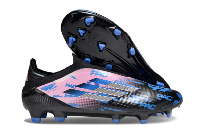 Adidas F50 Elite Laceless FG Football Boots - Black/Blue/Pink