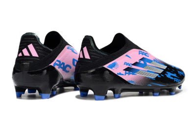 Adidas F50 Elite Laceless FG Football Boots - Black/Blue/Pink