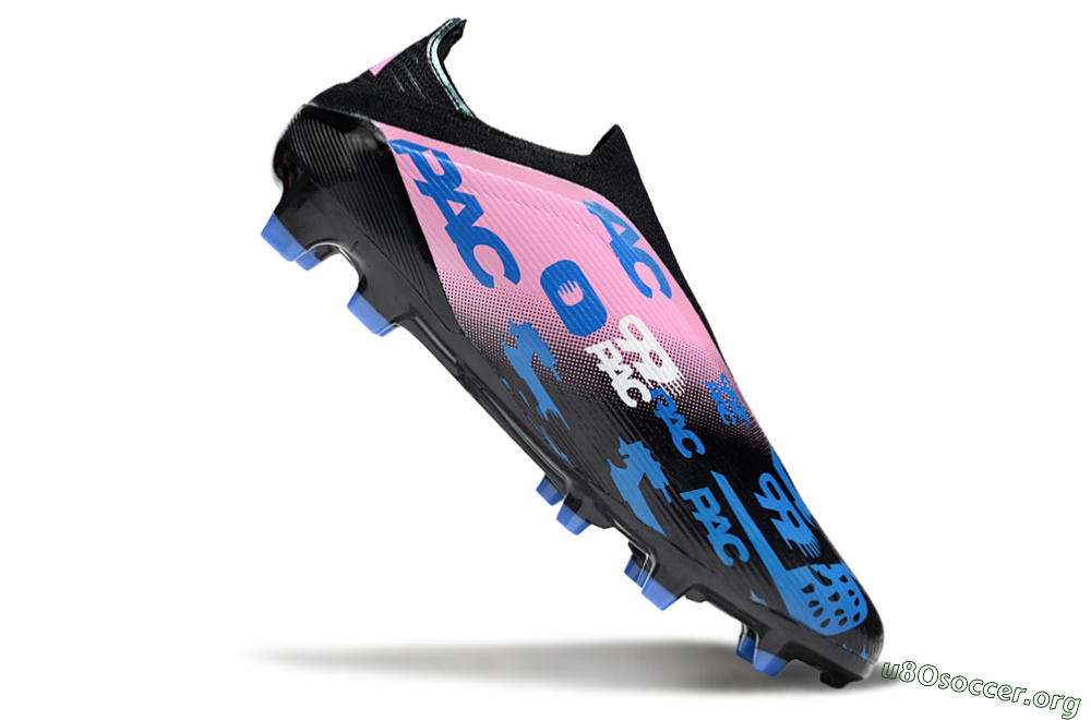 Adidas F50 Elite Laceless FG Football Boots - Black/Blue/Pink 4