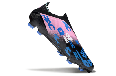 Adidas F50 Elite Laceless FG Football Boots - Black/Blue/Pink