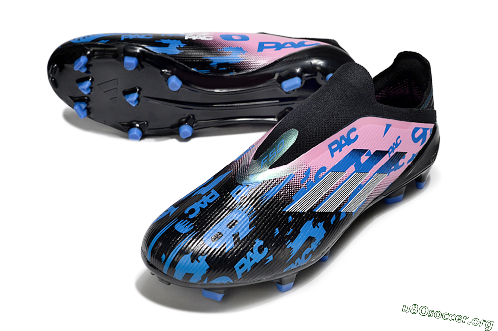 Adidas F50 Elite Laceless FG Football Boots - Black/Blue/Pink 0