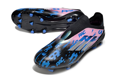 Adidas F50 Elite Laceless FG Football Boots - Black/Blue/Pink