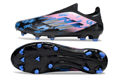 Adidas F50 Elite Laceless FG Football Boots - Black/Blue/Pink