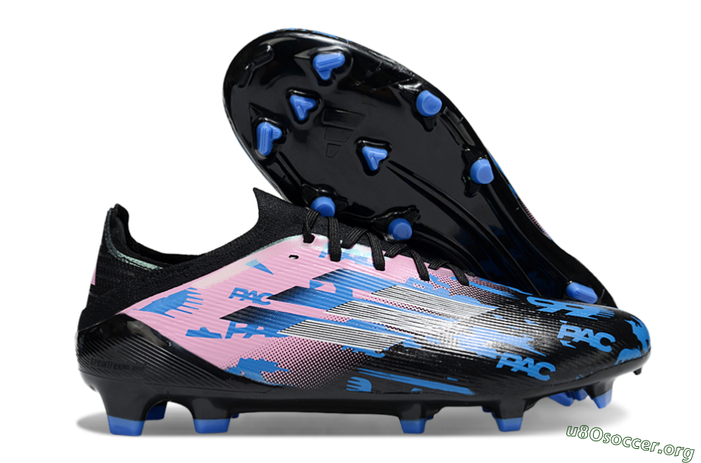 Adidas F50 Elite FG Football Boots - Black/Blue/Pink 2