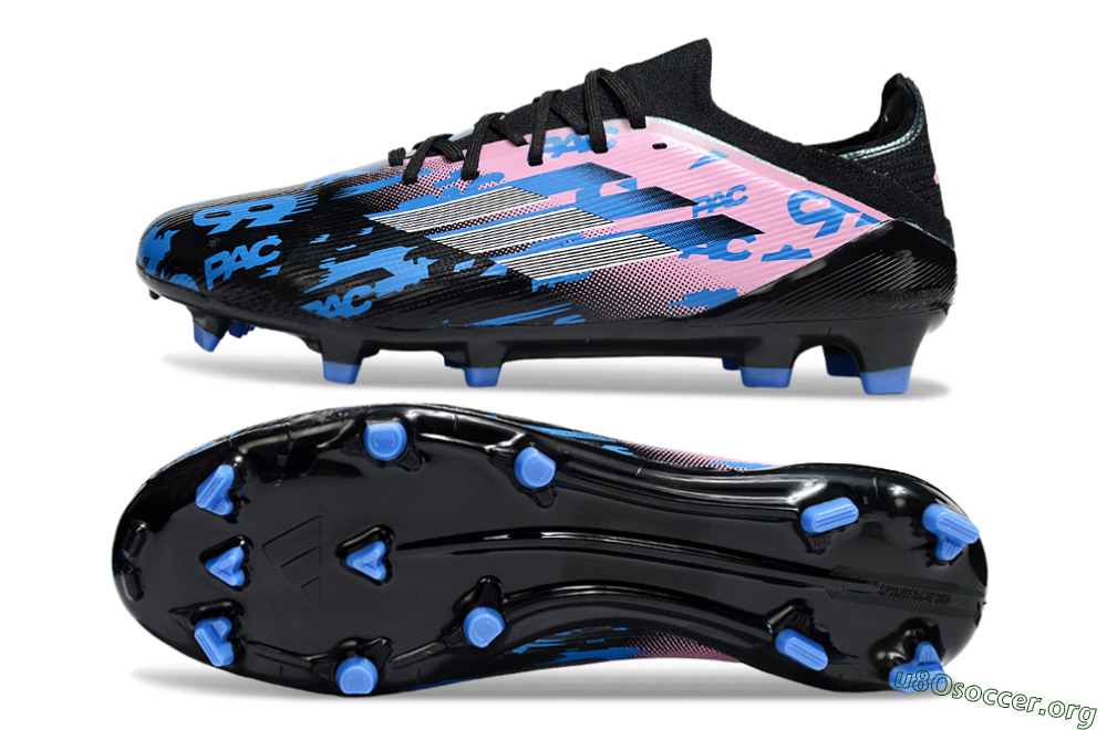 Adidas F50 Elite FG Football Boots - Black/Blue/Pink 1