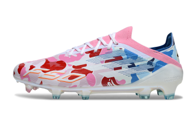 Adidas F50 Elite FG Football Boots - Pink/Whtie/Blue/Red