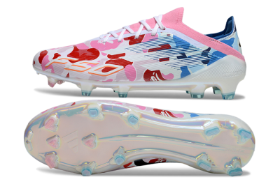 Adidas F50 Elite FG Football Boots - Pink/Whtie/Blue/Red