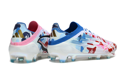 Adidas F50 Elite FG Football Boots - Pink/Whtie/Blue/Red
