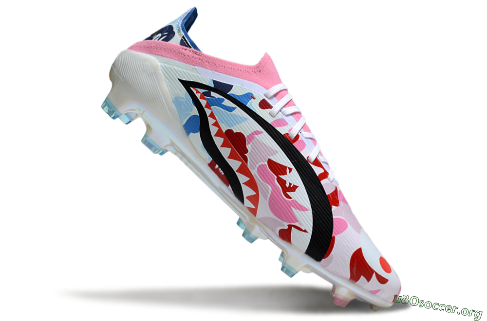Adidas F50 Elite FG Football Boots - Pink/Whtie/Blue/Red 4