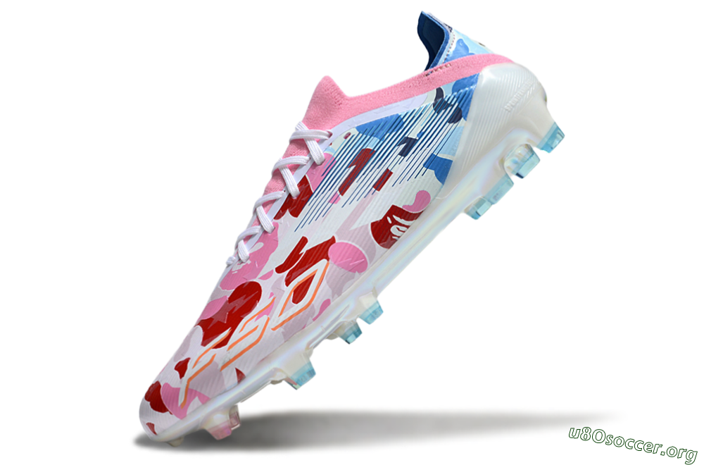 Adidas F50 Elite FG Football Boots - Pink/Whtie/Blue/Red 5