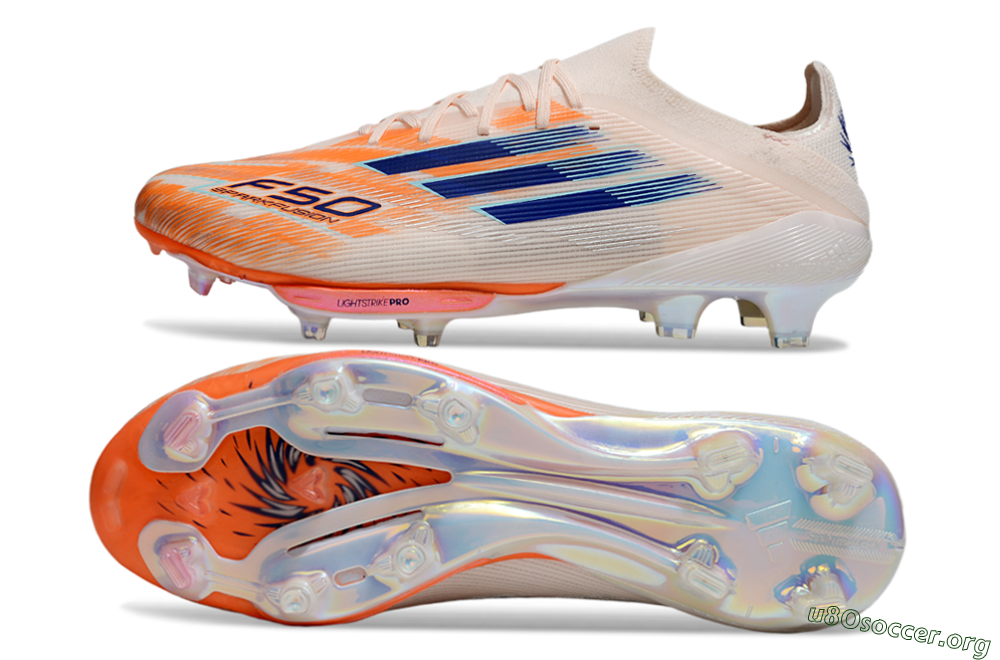 Adidas F50+ Lightstrike Pro FG Football Boots - Pink/Red/Blue 1