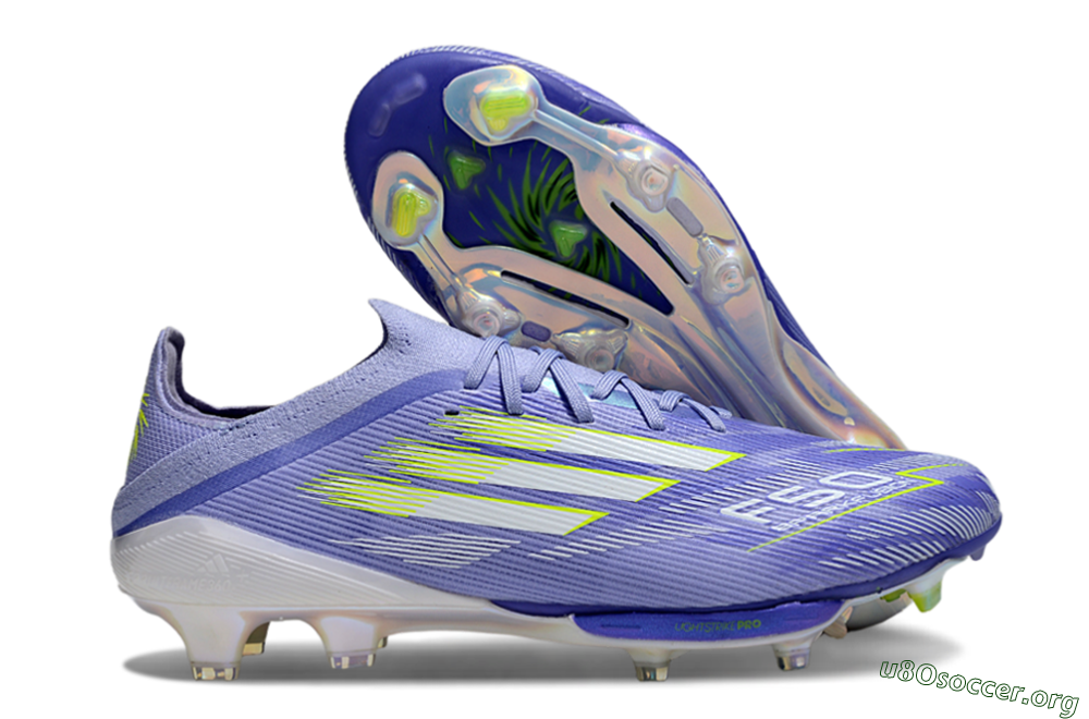 Adidas F50+ Lightstrike Pro FG Football Boots - Blue/White/Yellow 2