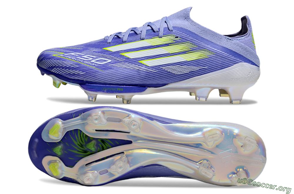 Adidas F50+ Lightstrike Pro FG Football Boots - Blue/White/Yellow 1