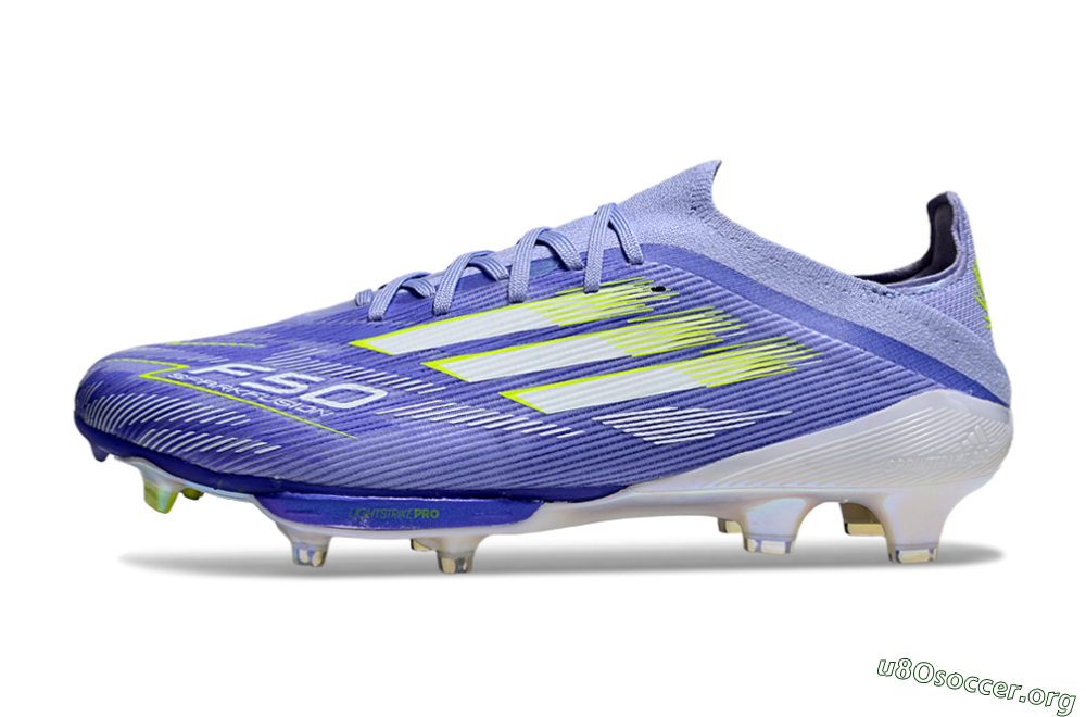 Adidas F50+ Lightstrike Pro FG Football Boots - Blue/White/Yellow 3
