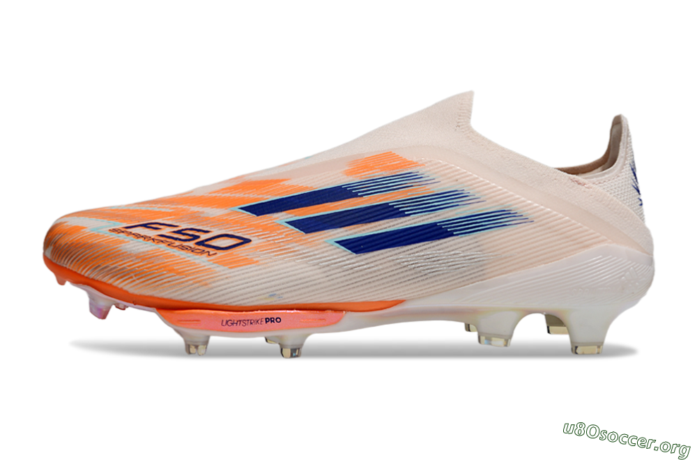 Adidas F50+ Lightstrike Pro Laceless FG Football Boots - Pink/Red/Blue 3