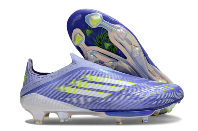 Adidas F50+ Lightstrike Pro Laceless FG Football Boots - Blue/White/Yellow