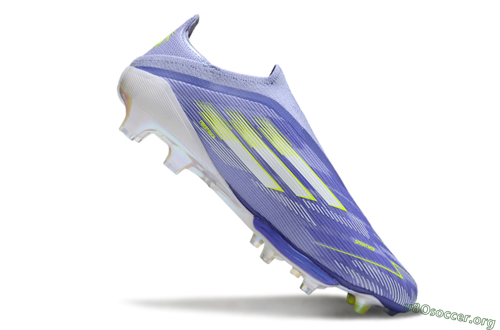 Adidas F50+ Lightstrike Pro Laceless FG Football Boots - Blue/White/Yellow 4