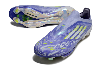 Adidas F50+ Lightstrike Pro Laceless FG Football Boots - Blue/White/Yellow
