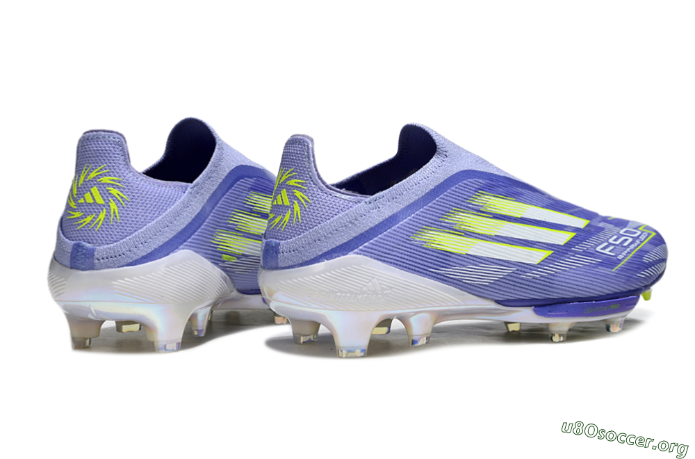 Adidas F50+ Lightstrike Pro Laceless FG Football Boots - Blue/White/Yellow 6