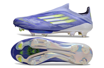 Adidas F50+ Lightstrike Pro Laceless FG Football Boots - Blue/White/Yellow