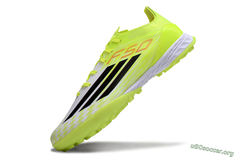 Adidas F50 Pro TF Football Shoes - Yellow/Black/Red 5